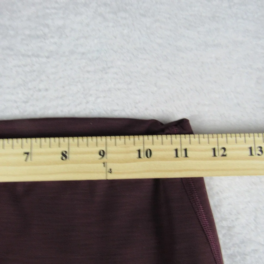 Lululemon Crop Leggings Womens 6 Burgundy High Rise Yoga Pants - Picture 2 of 5